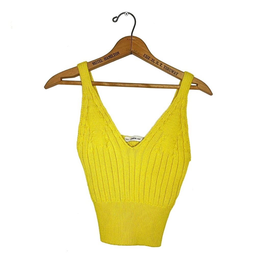 Zara | Yellow Knit Tank